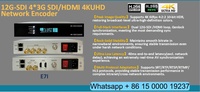 (E7i Max) DIBSYS HTTP/HLS/RTMP/RTSP Resolusi 4K H.265 12G-SDI ke Encoder SRT Sistem Server Streaming IPTV