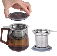 Bocaux en verre borosilicate personnalisés de 500 ml (17 oz) avec couvercles en bambou pour le stockage des aliments