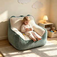 Niedlicher und hautfreundlicher komprimierter Kinder-Sitzsack-Sessel mit Tragegriff und abnehmbarem Bezug, weich für Kinder und Jugendliche