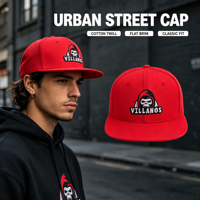 Casquette Hip Hop Streetwear avec Broderie 3D, Logo Personnalisé, Perforations Laser Rouges, Casquette Snapback pour Skateboard, Streetwear Urbain, Usage Quotidien