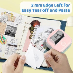 Papel para <span class=keywords><strong>Impresora</strong></span> Mini <span class=keywords><strong>Phomemo</strong></span> <span class=keywords><strong>T02</strong></span>, 53 mm x 3,5 m, Compatible con la <span class=keywords><strong>Impresora</strong></span> de Bolsillo Mini, Duración de 10 Años, para Diario, Fotos, Notas, Recibos - Product Image 5