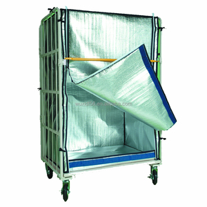 Roldoos <span class=keywords><strong>Pallet</strong></span> Metalen Stalen Bodemplaat Magazijn Logistieke <span class=keywords><strong>Trolley</strong></span> Opslag Gevouwen Metalen Basis Rolkooi <span class=keywords><strong>Trolley</strong></span> - Product Image 5