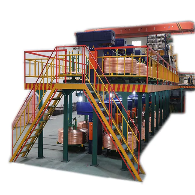 copper rod upcast equipment copper rod upward continuous casting production line