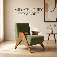 Fauteuil d'appoint individuel en tissu lin et coton écologique, style Mid-Century Modern, coloris frêne, pour salon et chambre à coucher, direct usine OEM ODM