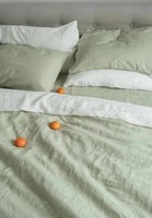 Parure de lit 3 pièces en coton lavé avec housse de couette à fermeture boutonnée, douce et respirante, pour lits King, Queen, Full, Twin, avec taies d'oreiller, vente en gros