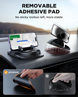 Support de téléphone pour tableau de bord de voiture JOYROOM à rotation 360 degrés, portable, en silicone et PC, avec boîte d'emballage
