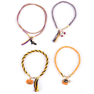 <span class=keywords><strong>Kit</strong></span> de Matériel de Tissage pour <span class=keywords><strong>Bracelet</strong></span> <span class=keywords><strong>Macramé</strong></span> DIY Tendance et Coloré, Breloques Thème Halloween, Fabrication de Bracelets Faits Main Unisexe pour Tous les Jours - Product Image 6