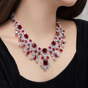 Collier pendentif en forme de cœur Dylam Sparkle Diamond Fine Fashion Jewelry pour femmes, argent S925, moissanite rose 5A 8A, zircone cubique - Product Image 2