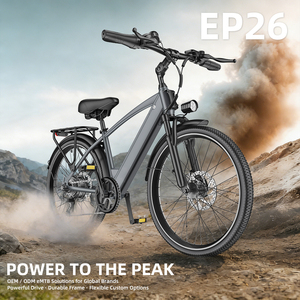 จักรยานไฟฟ้า GOKEEP <span class=keywords><strong>EP26</strong></span> สำหรับผู้ใหญ่ 250W Ebike 48V 26 นิ้ว จักรยานเมือง จักรยานเสือภูเขา ระยะทาง 80 กม. ระบบช่วยปั่น OEM ODM โรงงาน ราคาถูก - Product Image 2