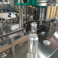 Máquina automática de sellado y llenado de latas de cerveza, sellador de latas de lata de vidrio de alta velocidad