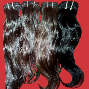 Extensions de cheveux brésiliens Remy ondulés naturels de qualité 12A, sans perte de cheveux, couleur naturelle, 100% cheveux vierges, haute qualité, double trame faite à la machine - Product Image 1