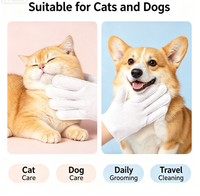 Lingettes nettoyantes pour pattes d'animaux, épaisses, gaufrées, non-tissées, 260x230mm, anti-salissures et douces, pour chiens et chats, hygiène rapide, fabriquées en Chine