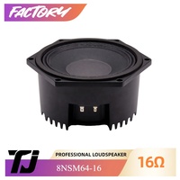 Haut-parleurs moyens 8 ''Néodyme 16 Ohm Système de sonorisation PA professionnel Joint Haut-parleur médium 8.5 pouces
