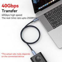 Cable USB4.0 Tipo C a C de 40 Gbps, Cable de Carga Ultrarrápida de 240 W, 8K60Hz para PS5, Nintendo Switch, Galaxy S22, MacBook Pro