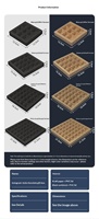 Boîte en papier kraft carrée pour chocolats avec couvercle transparent, 9/16/25/36 compartiments