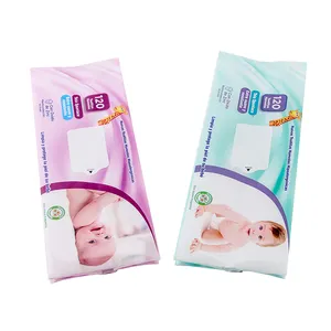 Easy To Stick And Pull 120 Pieces Of Giraffe Pattern Baby Wipes Packaging Bag With Repeatedly Tear The Adhesive Opening