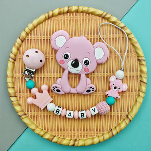 Personnalisé En Bois Renard Coeur <span class=keywords><strong>Champignon</strong></span> Jouets Brosse À Dents de <span class=keywords><strong>Dentition</strong></span> Bébé Anneau De <span class=keywords><strong>Dentition</strong></span> En Silicone Ensemble - Product Image 2