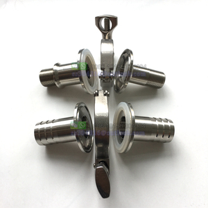 ขายส่งจากโรงงาน อะแดปเตอร์ข้อต่อสายยางแบบ Tri Clamp ขนาด 1.5 นิ้ว 2 นิ้ว ทำจากสแตนเ<span class=keywords><strong>ล</strong></span>ส 304 พร้อมแคลมป์ Tri-clover และชุดยูนิออนพร้อมปะเก็นซิ<span class=keywords><strong>ล</strong></span>ิโคน - Product Image 2