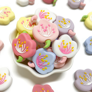 Irregular Shape Food Grade BPA Free Silicone Beads for Jewelry Making Baby Teething Multicolor Loose Beads DIY Craft Accessories - Product Image 1