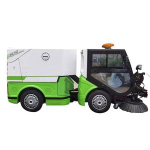 Machine de nettoyage routier industrielle à quatre roues directionnelles pour voirie et sols - Product Image 6