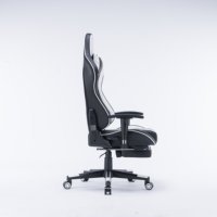 Chaise de jeu de joueur de Table d'ordinateur de bureau en cuir PU confortable à bas prix avec repose-pieds
