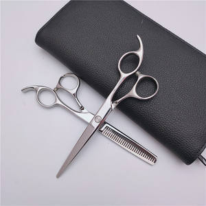 กรรไกรตัดผมสแตนเลสสำหรับช่างทำผม 6Cr13 กรรไกรซอยผม กรรไกรตัดผมตรง ด้ามยาว อุปกรณ์ช่างตัดผมมืออาชีพ - Product Image 5