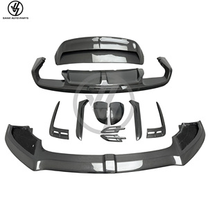 Kits de carrosserie W12 en fibre de carbone pour Bentley Bentayga 2016-2018 : Diffuseur avant, lèvre de pare-chocs, aileron arrière – Pièces automobiles - Product Image 1