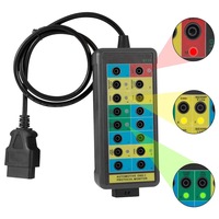 OBDII OBD2 Breakout Box Protocol Detector 16 Pins Interface Professional Automotive Test Tool