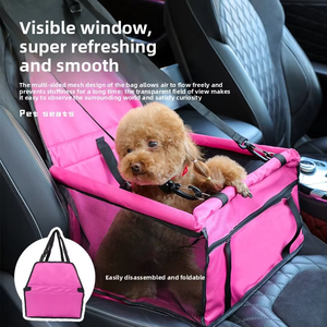 Siège de <span class=keywords><strong>voiture</strong></span> pliable pour animaux de compagnie, gain de place |   Sac de transport pour <span class=keywords><strong>chien</strong></span> en tissu Oxford |   Siège de sécurité durable pour animaux de compagnie pour voitures - Fournisseur en gros - Product Image 1
