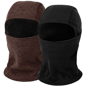 Balaclava unisexe, masque intégral gris et noir, pour l'extérieur, hiver, chaud, coupe-vent, 100% polyester, adulte, 56-58 cm - Product Image 2