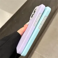 Coque magnétique de luxe effet gelée pour iPhone 15 14 13 12 11 Pro Max Plus, compatible charge sans fil, finition mate, protection intégrale