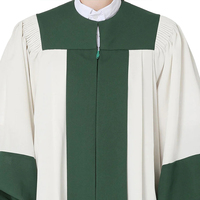 Uniforme de chœur personnalisé vert en gros avec des manches cloche traditionnelles