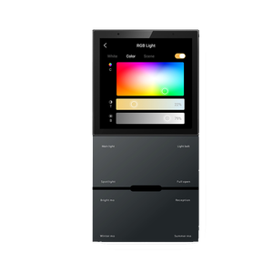 UEMON <span class=keywords><strong>Android</strong></span> 8.1 <span class=keywords><strong>Tuya</strong></span> <span class=keywords><strong>App</strong></span> Remote 4.0-4.9" Écran IPS Passerelle ZigBee Musique de fond WiFi Panneau de contrôle intelligent pour la maison - Product Image 2