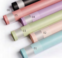 Papier d'emballage étanche pour fleurs Vente en gros Papier d'emballage floral coloré élégant Papier pour paquet cadeau design