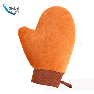 Guante de Flocado de 15.5x22cm - Aplicación Rápida de Loción Corporal, <span class=keywords><strong>Autobronceador</strong></span> y Masaje, Resistente al Agua, Suave y Fácil de Limpiar - Product Image 1