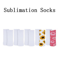 Chaussettes personnalisées avec logo personnalisé, nouvelle conception 2025, échantillons gratuits, 100% polyester, impression numérique 3D, chaussettes de longueur mi-mollet, sublimation