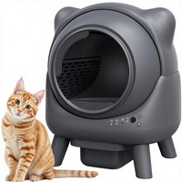 FEELNEEDY S20-A Bac à litière automatique autonettoyant intelligent, contrôle des odeurs, écologique, durable, capacité 65L, nettoyage facile, en acier inoxydable pour chat