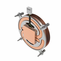 Ventilateur de processeur Pwm ultra-mince de 80mm pour Htpc Lga 1200 115X 1700 radiateur de refroidissement de processeur Pc tout-en-un refroidisseur de processeur de contrôle industriel