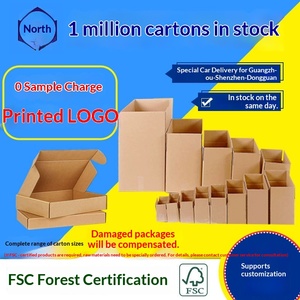 Cajas de Cartón Grandes para Mudanza y Envío al por Mayor, Cajas de Cartón de Media Altura Estilo Avión para Logística y Entrega Postal - Product Image 2