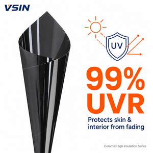 <span class=keywords><strong>Film</strong></span> teinté céramique pour vitres 5% VLT Série Noire Visibilité unidirectionnelle pour berlines de luxe Confort de conduite nocturne - Product Image 1