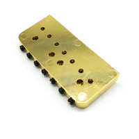 Custom 7 String Electric Guitar Fixed Non Tremolo Bridge for Electric Guitar Replacement Gold