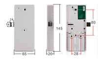 13,56 Mhz M1 ID Placa de circuito electrónico PCB Cerradura de casillero de gabinete sin llave con material de aleación de zinc