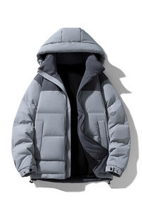 เสื้อโค้ทสองตัวออกแบบโลโก้ได้ตามต้องการสำหรับผู้ชายเสื้อแจ็กเก็ตมีฮู้ดสวมใส่สบายและเป็นที่นิยมในฤดูใบไม้ผลิและฤดูใบไม้ร่วง - Product Image 4