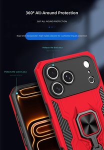 Nueva Funda Protectora para Teléfono con Anillo Magnético <span class=keywords><strong>King</strong></span> Kong, Compatible con iPhone 17 Pro Max 16 Pro Max, Anti-caídas - Product Image 6