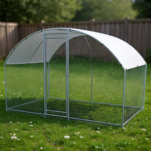 Gallinero metálico grande de 6.5 x 10 pies con cubierta impermeable para gallinas, jaula para aves de corral, para patio trasero exterior - Product Image 2