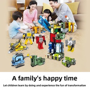 Bloques <span class=keywords><strong>de</strong></span> Construcción <span class=keywords><strong>de</strong></span> Robots Digitales Transformables, Silenciosos, para Niños, Letras <span class=keywords><strong>de</strong></span> <span class=keywords><strong>Autobots</strong></span>, Juguete <span class=keywords><strong>de</strong></span> Plástico para Bebés - Product Image 4