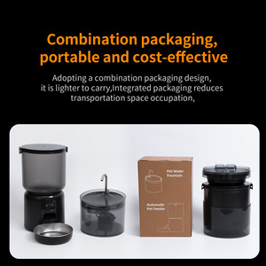 Paiwang Distributeur Automatique Intelligent d'Aliments et d'Eau pour Animaux de Compagnie Grande Capacité pour Chiens et Chats Noir Prise US Arrondie Détachable - Product Image 5