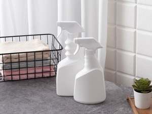 Botella pulverizadora de desinfectante para habitación, líquido de agua ecológico, transparente, redonda, limpieza con gatillo de Pe, pulverizador de plástico de 500ml - Product Image 3