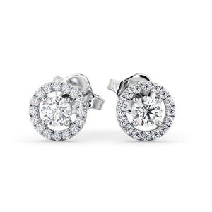 1.25CTW Round Brilliant Lab Grown Diamonds <b>Halo</b> Stud <b>Earring</b> Hip Hop Jewelry at Wholesaler Price 14K Solid Yellow Gold <b>Earrings</b> - Product Image 3