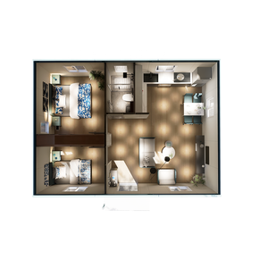 Đẹp tìm kiếm 20ft Modular prefab mở rộng <span class=keywords><strong>container</strong></span> nhà nhỏ nhà với bền vững không gian sống với hai phòng - Product Image 2